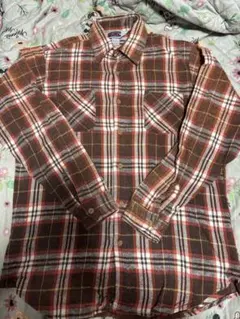 BIG MAC ヘビーネルシャツ 長袖 ブラウン系 80s USA製 古着