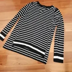ZARA☆ ストライプニット長袖 M