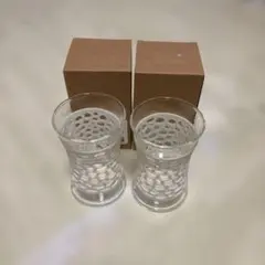 Macma 透かし模様 ガラスコップ 2個セット