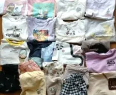 子ども服 80〜95 保育園用 ディズニー等 帽子付き　全24点まとめ売り