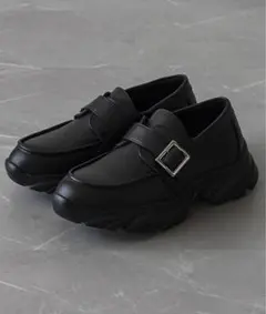 ELLUV ブラック ローファー S