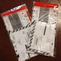 バンダナ・スカーフ 2枚セット ホワイト/ブラック