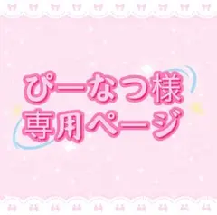 ぴーなつ様専用ページ
