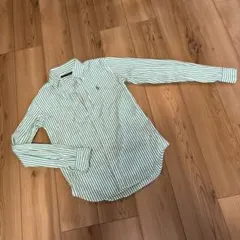 Ralph Lauren Sport 緑白　ストライプ 長袖シャツ