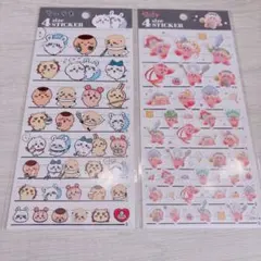 4size ステッカー ちいかわ モモンガ　カービィ