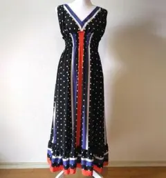 spiralgirl ドット柄ロングキャミワンピース