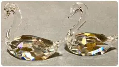 美品・廃盤】スワロフスキー アヒルの親子 4匹セット 置物 箱付き 