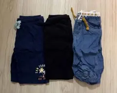 110cm 夏 ハーフパンツ 3点 まとめ売り