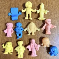 ゲゲゲの鬼太郎　幻怪人形セット①　森永　第3期　水木しげる　悪魔くん　消しゴム