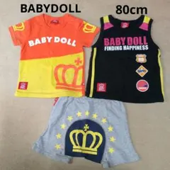 BABYDOLL Tシャツとショートパンツセット 80cm