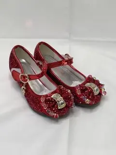 再値下げ靴　サンダル　女の子　プリンセス　グリッター　キラキラフォーマル