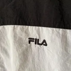 FILA 切替ナイロンジャケット Mサイズ ブラック×グリーン×ホワイト