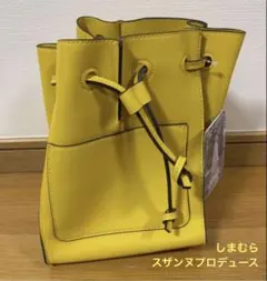 しまむら スザンヌ イエロー 巾着 ショルダーバッグのサムネイル