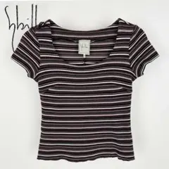 シビラ ボーダー柄ニットＴシャツ 日本製のサムネイル