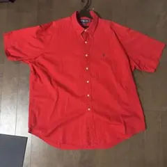 Ralph Lauren ラルフローレン 半袖シャツ 赤 レッド00s