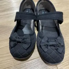 22.0センチ　新品　フタフタ　バレーシューズ　黒色　フォーマル futa