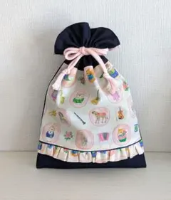 感謝価格 ユキエモン 巾着 小物入れ ハンドメイド - メルカリ