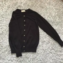 ナノユニバース　黒カーディガン　薄手