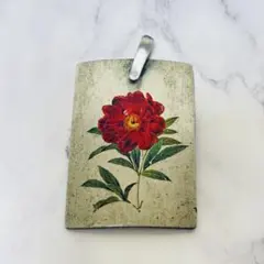 ヴィンテージ レトロ アンティーク ペンダントトップ 花 シルバー