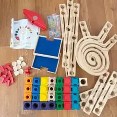 ボーネルンド HABA クアドリラ・ツイスト レールセット ビー玉転がしのサムネイル