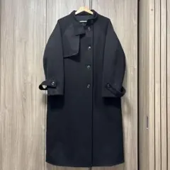 JUNOAH ヘリンボーンスタンドカラーコート