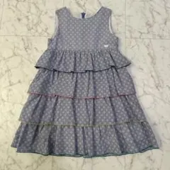 BeBe Petits Pois Vert ノースリーブワンピース 130のサムネイル
