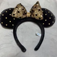 ディズニーカチューシャ 黒金