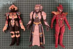 仮面ライダー フィギュア 3体セット ソフビ