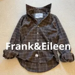 フランク＆アイリーン BARRY ネルシャツ チェック 茶