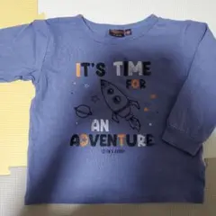 ロケットデザイン Tシャツ 100cm 薄紫