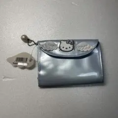 ハローキティ 水色 財布 翼付き
