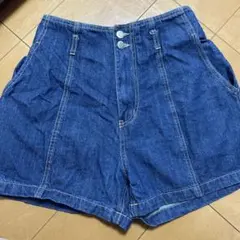 デニムブルー Lサイズ ショートパンツ