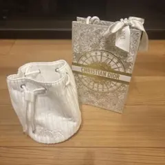 Dior ホワイト　ポーチ