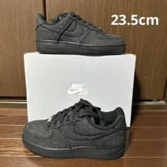 【23.5cm】新品ナイキNIKE Air Force 1 ブラック デニム