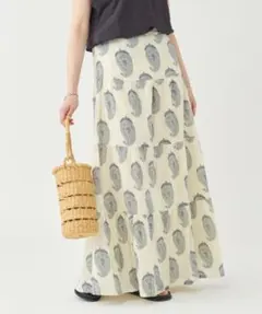 美品 Plage / MAISON HOTEL 別注 ティアードロングスカート