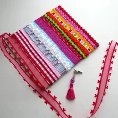 USAカラフルリボンなど15種セット☆リボン14種+タッセル1個