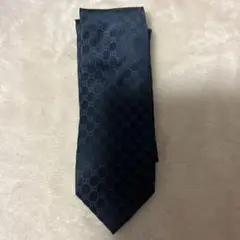 GUCCI GGパターン ネクタイ ダークブルー