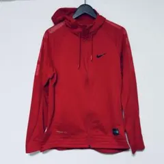 Nike メッシュパネル フルジップパーカー レッド エリート