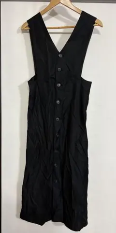 黒のノースリーブカットソーワンピース