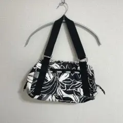 レスポートサック モノクロ ショルダー ミニボストン バナナ 軽量