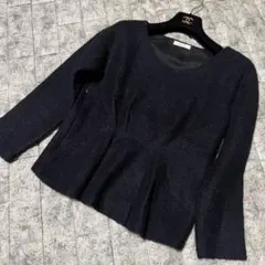 【美品】BALLSEY トゥモローランド　ペプラムニト　プルオーバー　モヘヤ