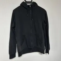 UNIQLO ボア スウェットフルジップパーカー ブラック L