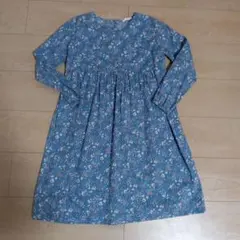 キャサリンコテージ　ワンピース　花柄　青　140センチ