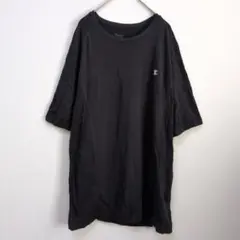 Champion【L】ブラック Tシャツ チャンピオン 速乾 ロゴ 半袖