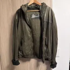 Giorgio Brato オリーブグリーン レザージャケット