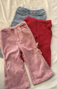 ベビー ボトムス 3点セット 90サイズ 保育園用　SKIPLAND