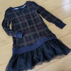 POLO ラルフローレン キッズ　長袖ワンピース　チェック　サイズ7