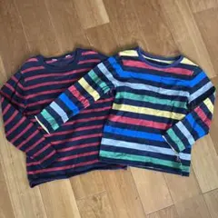 GAP カットソー　ロンT H&M ボーダー　105〜110センチ 2着セットのサムネイル
