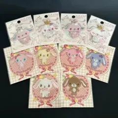 サンリオ　シュガーバニーズ　シュガーメヌエット　刺繍デコシール　10枚セット