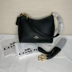 【新品 未使用】COACH ブラック ショルダーバッグ コーチ CBH16